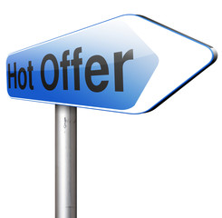 hot offer sign
