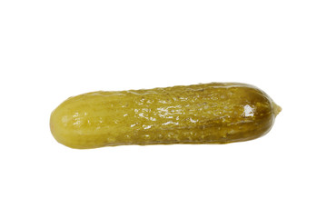 isolated dill pickle