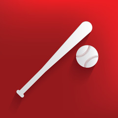 Baseball design on red background,clean vector