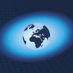 Fototapeta na wymiar 3D Earth Globe - Business Background