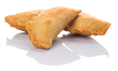 Popular traditional Malaysian snack curry puff 