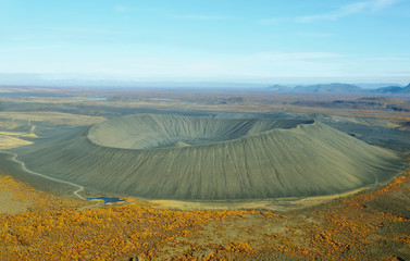 Aerial view of Hverfjall crater © estivillml