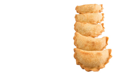 Popular traditional Malaysian snack curry puff 