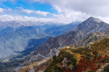 Beautiful autumn mountain landscape