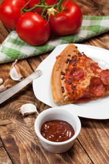 One slice of pizza.