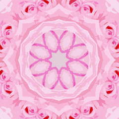 abstract image with kaleidoscope style ornament