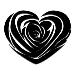 Vector rose heart
