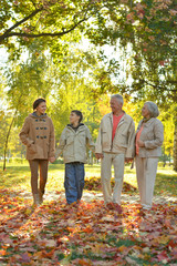 smiling family relaxing