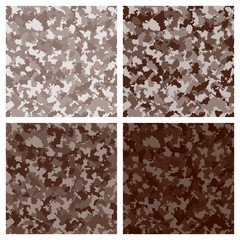 Set of seamless camouflage pattern