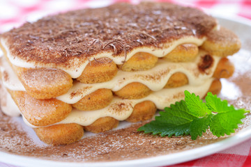 Tiramisu closeup