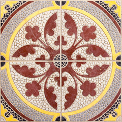 Ethnic Arabic ornaments pattern tiles design