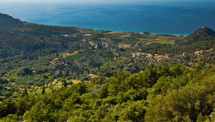 Fototapeta premium Samos island north coast panorama