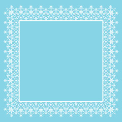 Frame of snowflakes