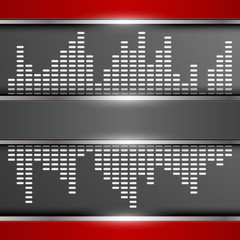 Abstract digital equalizer background.