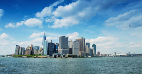 Obraz premium Lower Manhattan view from Governors Island