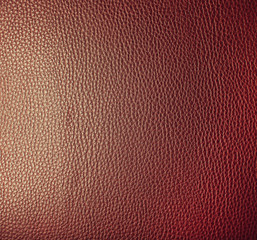 Red leather.
