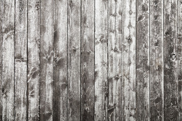 Background texture of old brown wooden lining boards wall