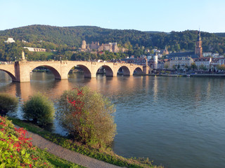 Naklejka premium Alte Brücke in Heidelberg