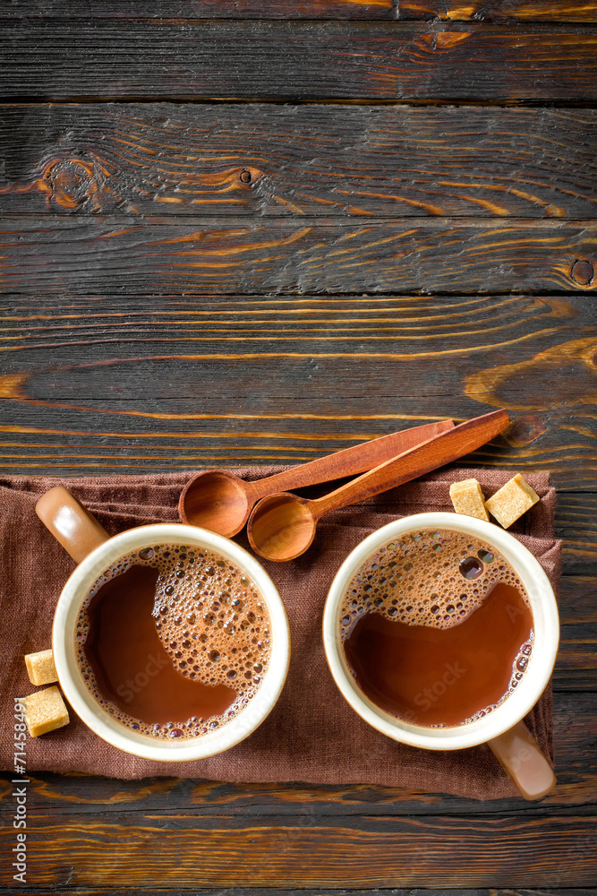 Wall mural Hot cocoa drink