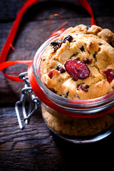 Sweet cranberry cookies