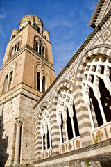 Fototapeta premium The Bell tower of Amalfi Cathedral