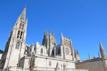 Fototapeta na wymiar Cathédrale Sainte-Marie de Burgos, Espagne 