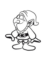 Obraz premium Zwerg lustig witzig gürtel