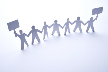 paper people community rally protest