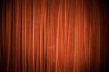 Vintage natural velvet red-brown curtain background texture