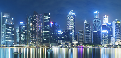 Singapore City at night