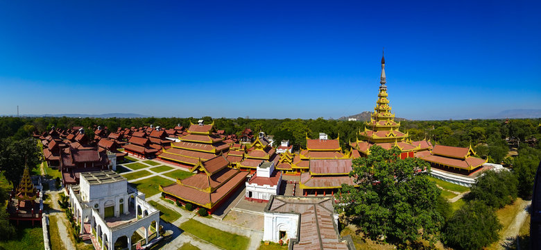 Mandalay palace, Mandalay, Myanmar