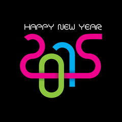creative happy new year 2015 design stock vector