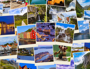 Stack of Norway travel shots