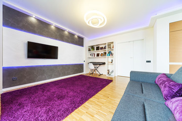 modern home theater interior