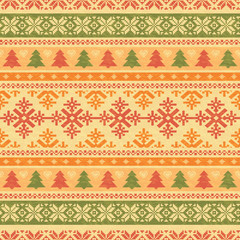 Traditonal christmas knitted background
