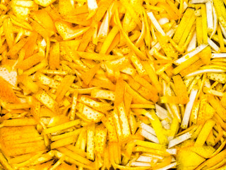 Chopped orange and lemon zest