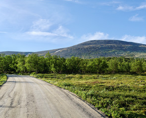 Gravel road.