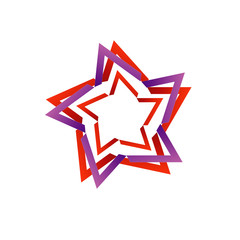 Stylized star design element for web use