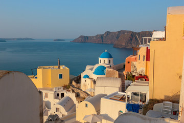Fototapeta premium View on Oia in Santorini