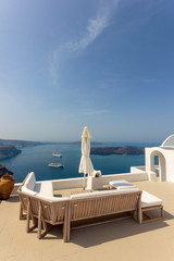 Fototapeta premium View on Oia in Santorini