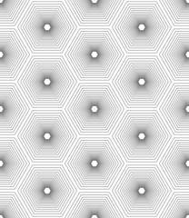 A seamless hexagonal pattern