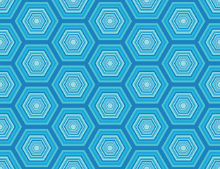 A seamless repeating hexagonal pattern