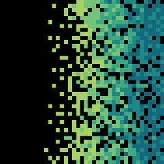 Pixel background over black