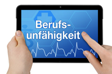 Tablet mit Interface und Berufsunfähigkeit