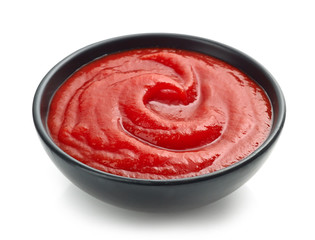 bowl of tomato sauce or ketchup