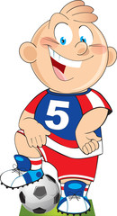 cartoon football player