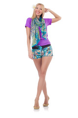 Woman in fashion clothing concept