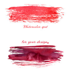 Watercolor brush strokes.