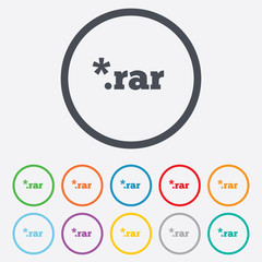 Archive file icon. Download RAR button.