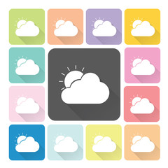 Weather Icon color set vector illustration